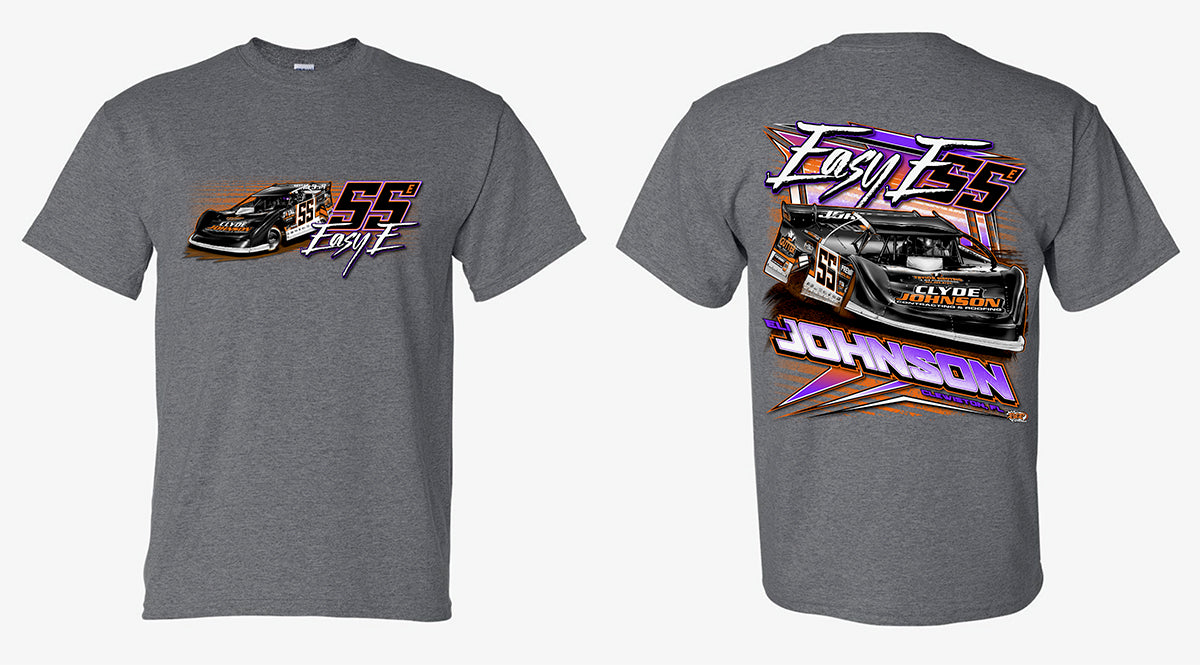 Eli Johnson - Eazy E Graphite Heather Youth and Adult Tee