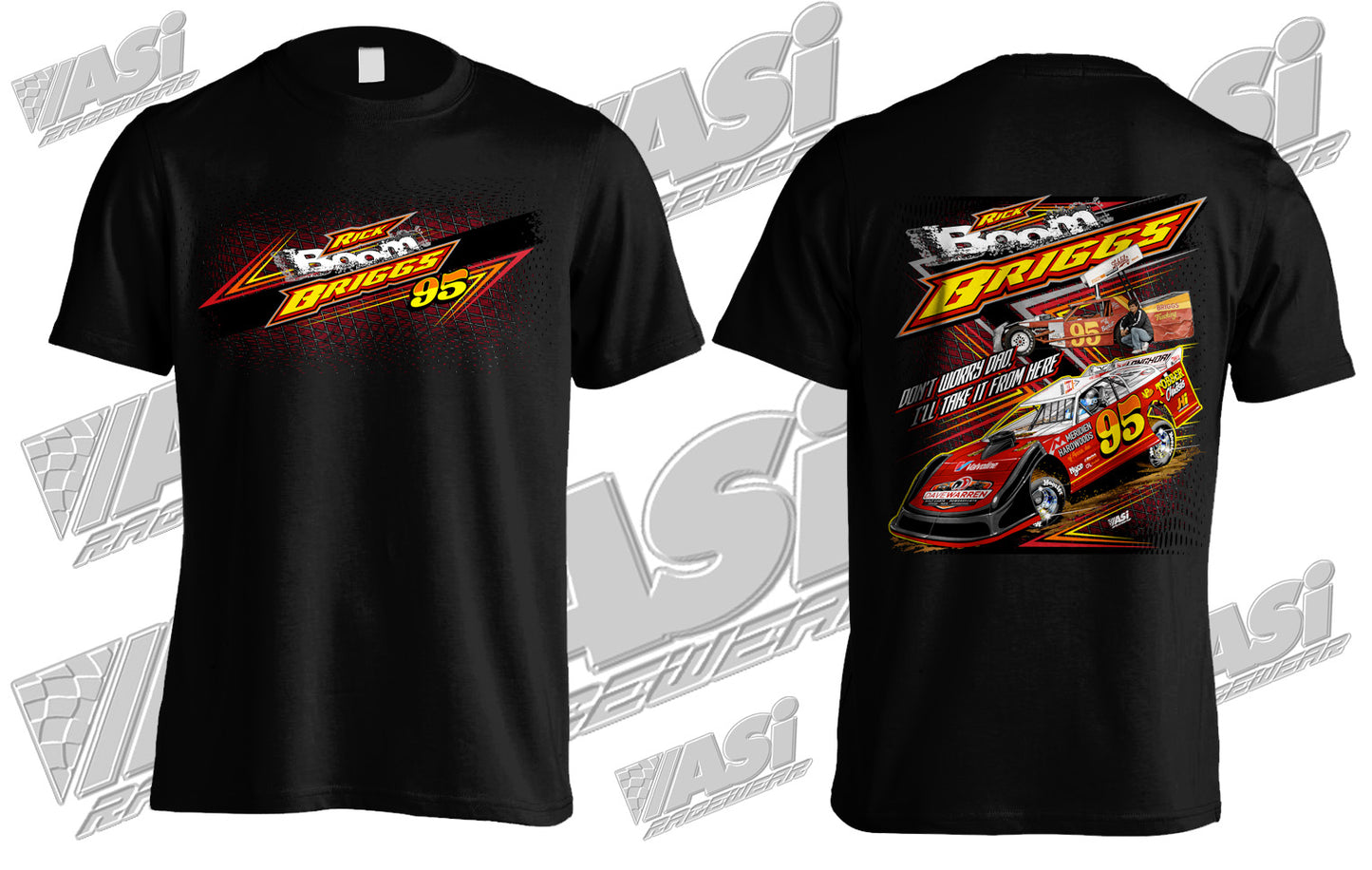 Rick/Boom Briggs Throwback Vintage Black Tee