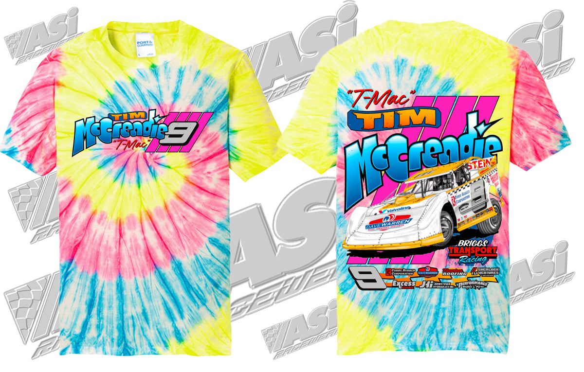 T-Mac Throwback Neon Rainbow Tye Dye Tee