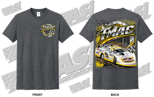 T-Mac Silver Circle Graphite Heather Tee