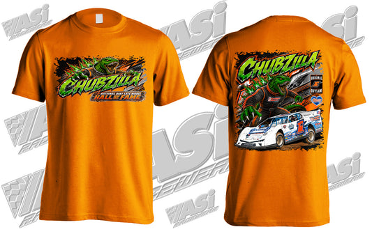 Chub Frank - Zilla Hall of Fame - Neon Orange Tee